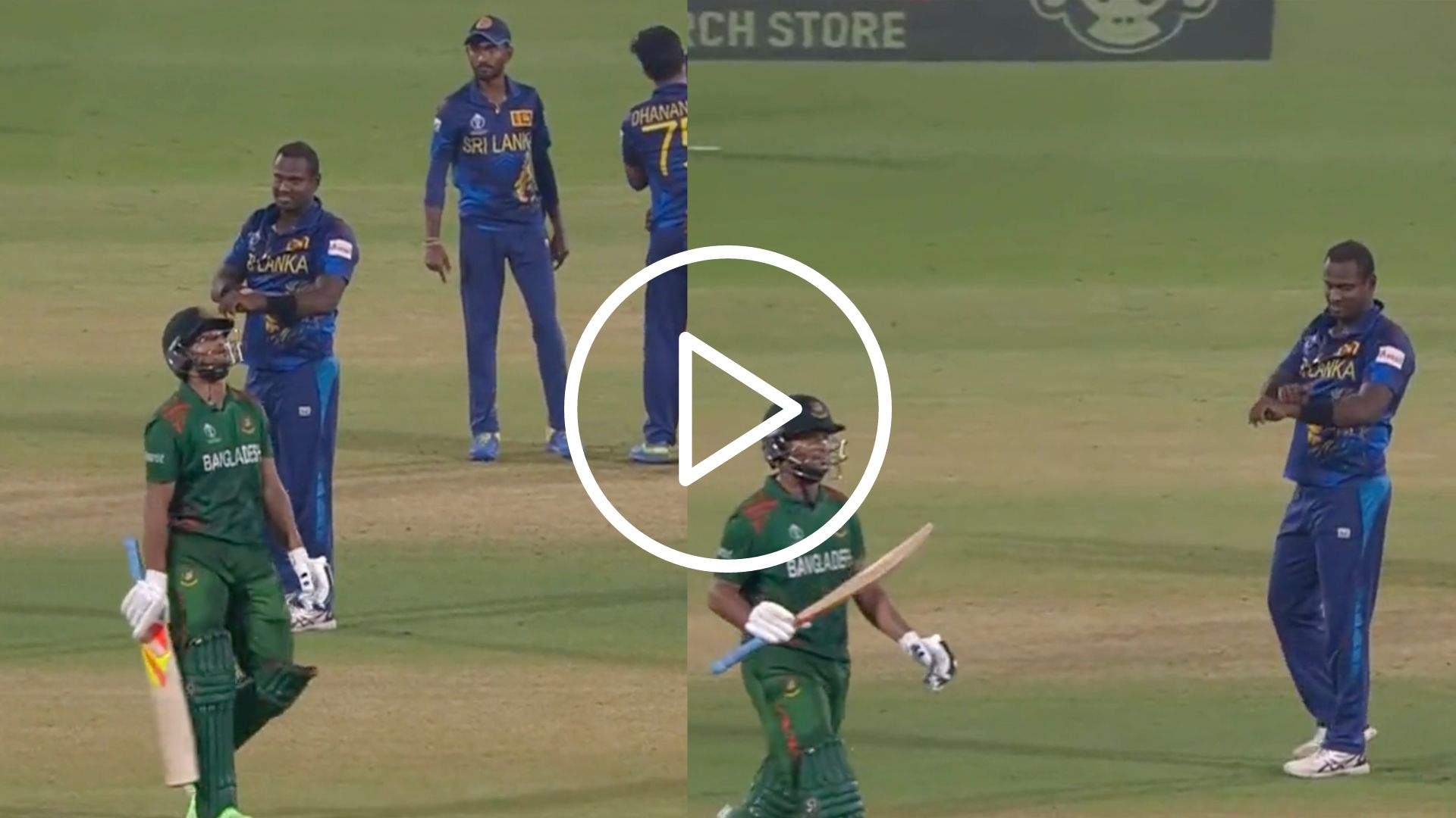 [Watch] Mathews’ ‘Revengeful Smile’ At Shakib As ‘What’s The Time’ Makes Headlines After Wicket